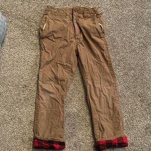 Boys size 6 flannel lined pants.